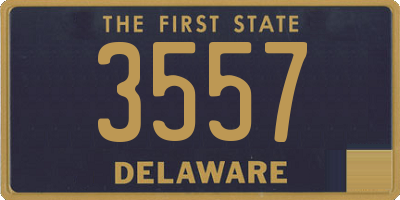 DE license plate 3557