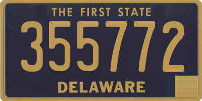 DE license plate 355772