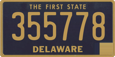 DE license plate 355778