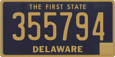 DE license plate 355794
