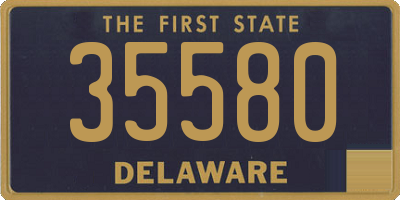 DE license plate 35580