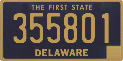 DE license plate 355801