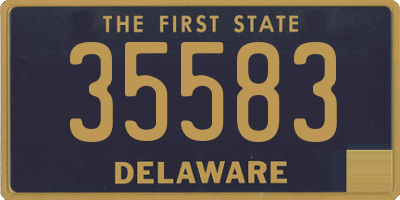 DE license plate 35583