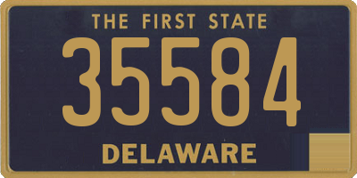 DE license plate 35584