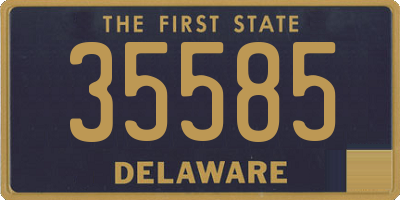 DE license plate 35585