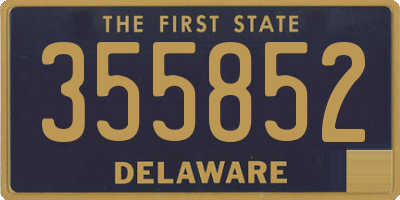 DE license plate 355852
