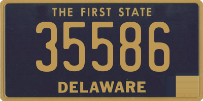 DE license plate 35586