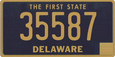 DE license plate 35587
