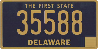 DE license plate 35588
