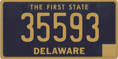 DE license plate 35593