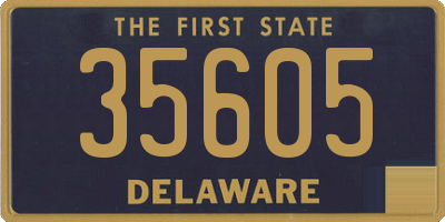 DE license plate 35605