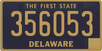 DE license plate 356053