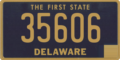 DE license plate 35606