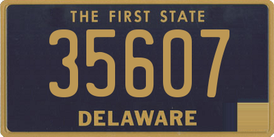 DE license plate 35607