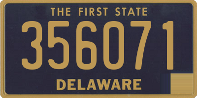 DE license plate 356071