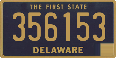 DE license plate 356153