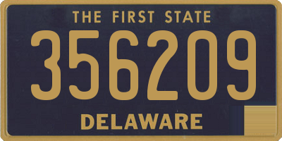 DE license plate 356209