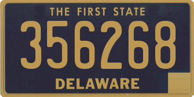 DE license plate 356268