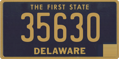 DE license plate 35630