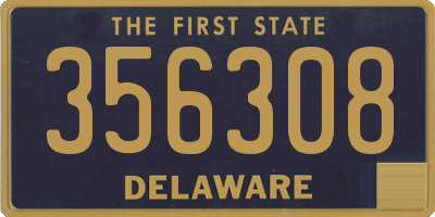 DE license plate 356308