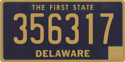 DE license plate 356317