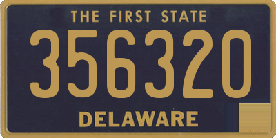 DE license plate 356320