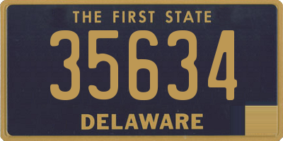 DE license plate 35634