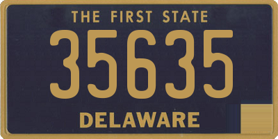 DE license plate 35635