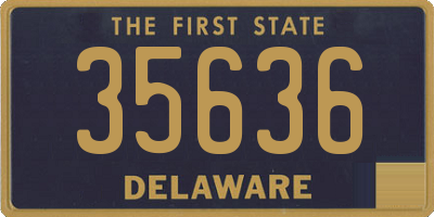 DE license plate 35636