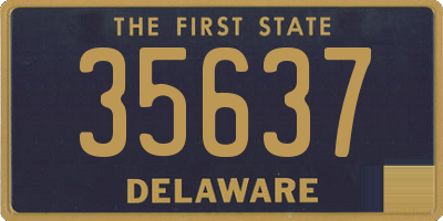 DE license plate 35637