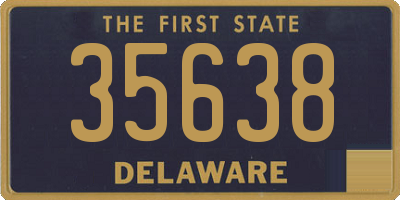 DE license plate 35638