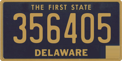 DE license plate 356405