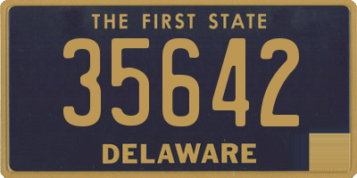 DE license plate 35642