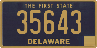 DE license plate 35643