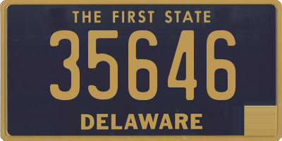 DE license plate 35646