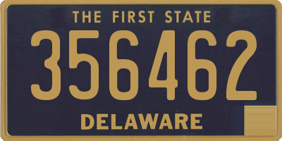 DE license plate 356462