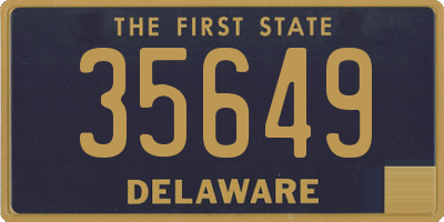 DE license plate 35649