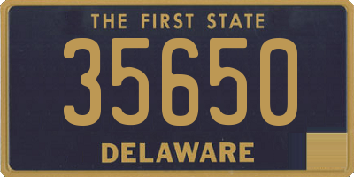 DE license plate 35650