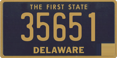 DE license plate 35651
