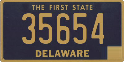 DE license plate 35654