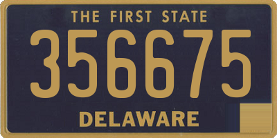 DE license plate 356675