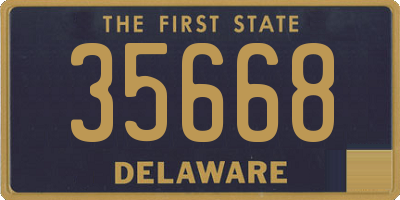 DE license plate 35668