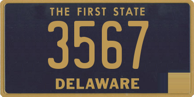 DE license plate 3567