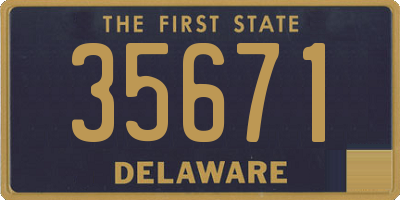 DE license plate 35671