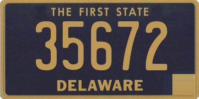 DE license plate 35672