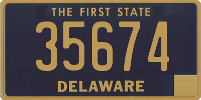 DE license plate 35674