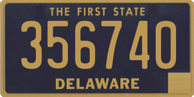 DE license plate 356740