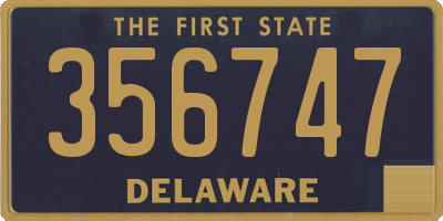 DE license plate 356747