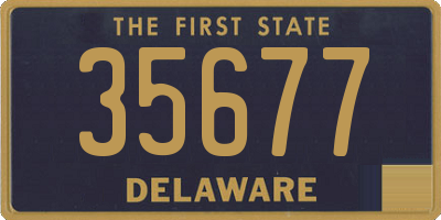 DE license plate 35677