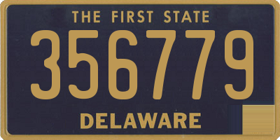 DE license plate 356779
